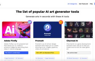 AI Tools Saver: The list of popular AI art generator tools
