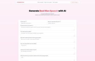 AI Wedding Toast screenshot 1