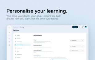 Personalisation: tone, depth and learning focus