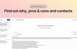 See why, pros, const and contact details