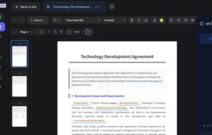 AI contract generation