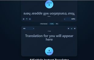 The homepage of aigohelp Instant Translator