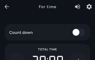 For Time setup with target rounds and round tracking