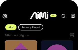 Access dozens of genres from ambient to techno.