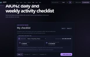 Daily & Weekly Checklist