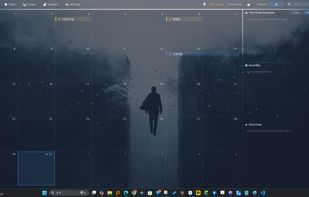 Air Calendar calendar and schedule panels on Windows.