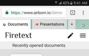 Document overview on mobile