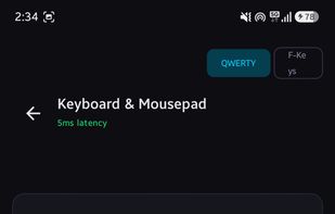 keyboard with typing and shortcut keys