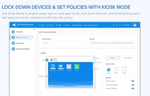 Mobile kiosk mode and device lockdown