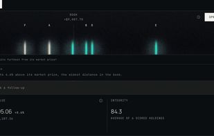 Ask about a holding: the answer reads the figures on screen (illustrative)