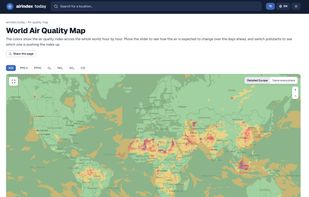 Realtime world air quality map