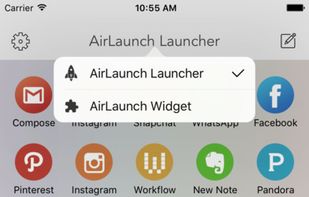 AirLaunch - Launcher on Today Widget screenshot 1