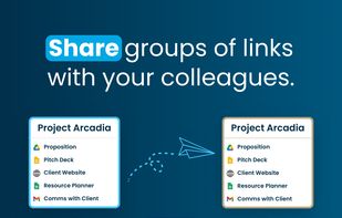 Group your vital links together and share easily with your peers.