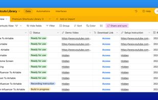 Airtable iOS Shortcuts Library screenshot 1