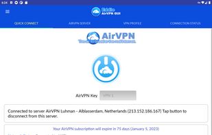 AirVPN screenshot 2