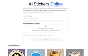 aistickers.co website main page
