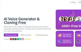AIVocal - AI Voice Generator | Voice Cloning | Audiobook Online Free