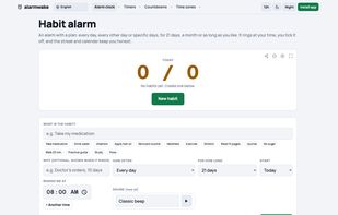 Habit alarm: 21-day plans, medication and water reminders with streaks