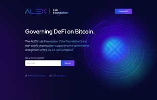 ALEX: Bitcoin DeFi screenshot 1