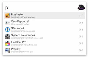 Alfred screenshot 1