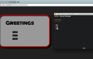 Markdown can easily be styled with Sass or GCSS.