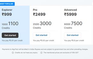 Pricing page