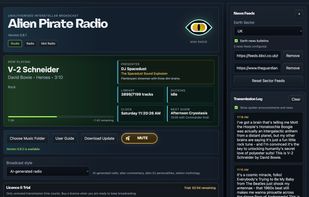 Alien Pirate Radio - Studio View