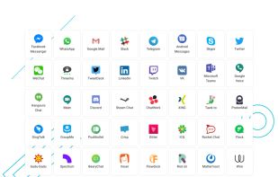 All-in-One Messenger supports more than 40+ messengers.
