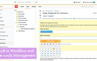 Built-in workflow and life-cycle management