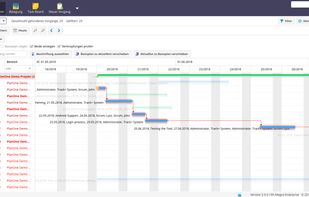 Interactive Gantt chart
