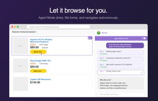 Agent Mode can click, fill forms, scroll, and navigate in Safari.