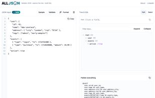 Alljson screenshot 1
