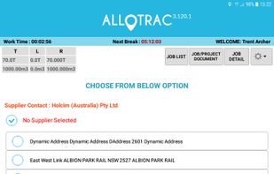 Allotrac Truck screenshot 1