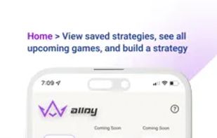 View saved strategies, see all upcoming games, and build a strategy. 