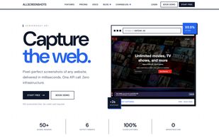 Main landing page