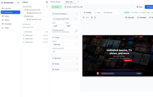 Userfriendly workspace for screenshot previews