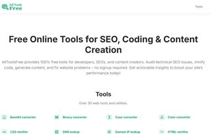 Home page of alltoolsfree.com