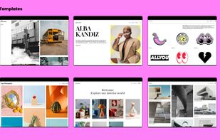 Modern portfolio templates for designers, photographers and artists