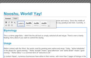 Aloha Editor screenshot 1