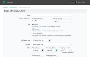 Create a countdown timer