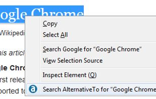 AlternativeTo Search screenshot 1