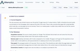 Alternytics screenshot 1