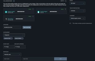 Edit video meta data