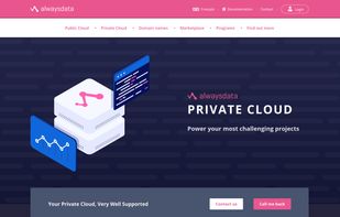 Private Cloud / Dedicated servers presentation page