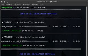install applications locally, command `am -i --user {PROGRAM}`