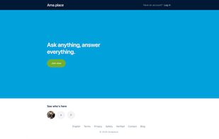 Welcome page