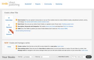 Amazon Kindle Direct Publishing screenshot 1