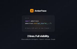 Just need to add 2 lines of code to start tracking AI agents perfomance