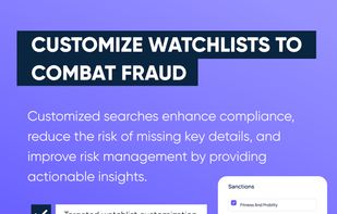 Customized searches enhance compliance, reduce the risk of missing key details, and improve risk management by providing auction able insights.