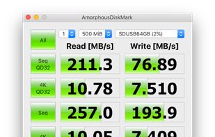 AmorphousDiskMark screenshot 1